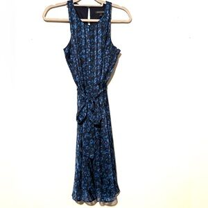 GUC Banana Republic Navy & Black Midi Dress